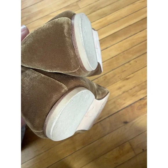 Freda Salvador Jada velvet square toe ballet flat in dijon mustard - Picture 11 of 11